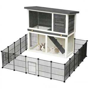 advwin rabbit hutch chicken coop+ pet playpen enclosure copie